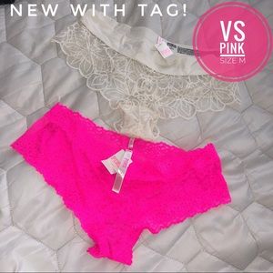 [Set of 2] NWT VS pink cheeky panties